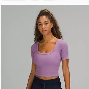 Lululemon - ribbed held tight tee